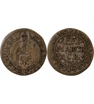 ALLEMAGNE, AIX-LA-CHAPELLE - 3 MARCK ARGENT 1754 2