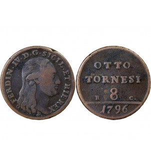 ITALIE, ROYAUME DE NAPLES, FERNANDO IV - 8 TORNESI 1796 2