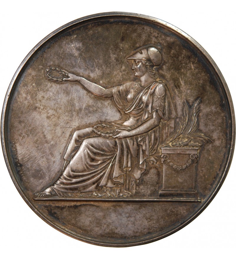 LYCÉE DE ROCHEFORT - MÉDAILLE ARGENT 1886 - Inauguration par le Président Grévy