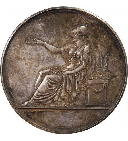 LYCÉE DE ROCHEFORT - MÉDAILLE ARGENT 1886 - Inauguration par le Président Grévy