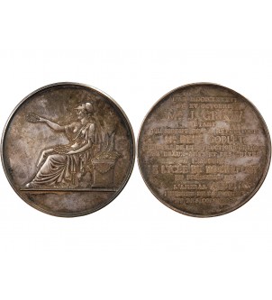 LYCÉE DE ROCHEFORT - MÉDAILLE ARGENT 1886 - Inauguration par le Président Grévy 2