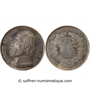 GARIBALDI - MÉDAILLE ÉTAIN 1859 - Indépendance italienne