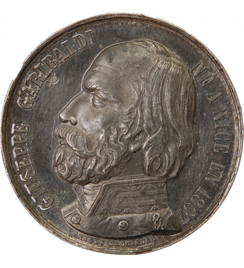 GARIBALDI - MÉDAILLE ÉTAIN 1859 - Indépendance italienne