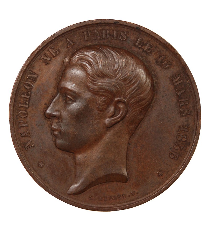 NAPOLÉON IV - MÉDAILLE CUIVRE 1874 - MAJORITÉ DU PRINCE