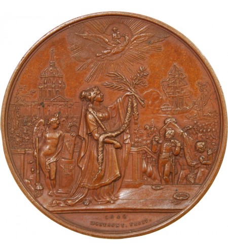 NAPOLÉON Ier, RETOUR DES CENDRES - MÉDAILLE BRONZE 1840