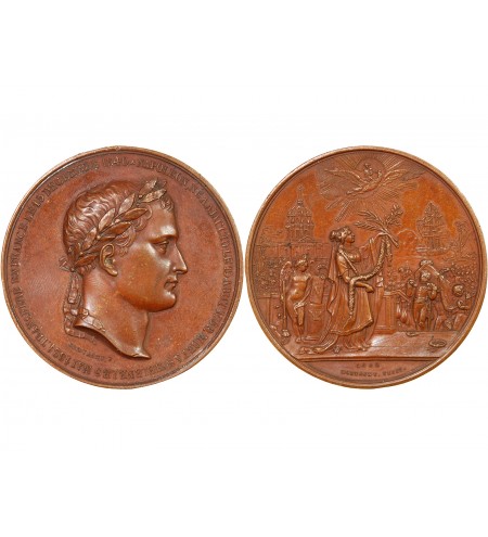NAPOLÉON Ier, RETOUR DES CENDRES - MÉDAILLE BRONZE 1840