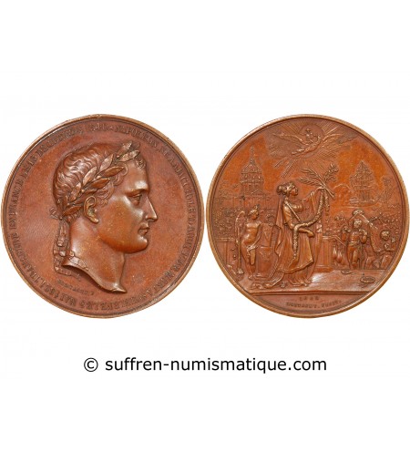 NAPOLÉON Ier, RETOUR DES CENDRES - MÉDAILLE BRONZE 1840