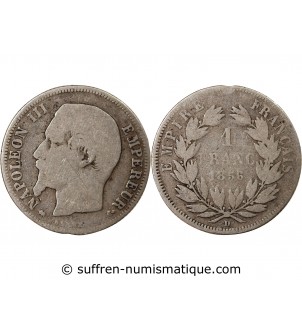 NAPOLEON III - 1 FRANC ARGENT 1856 D LYON