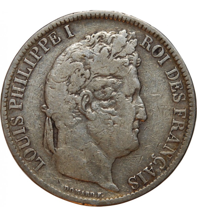 Louis-Philippe Ier 5 francs Argent 1831 K Bordeaux