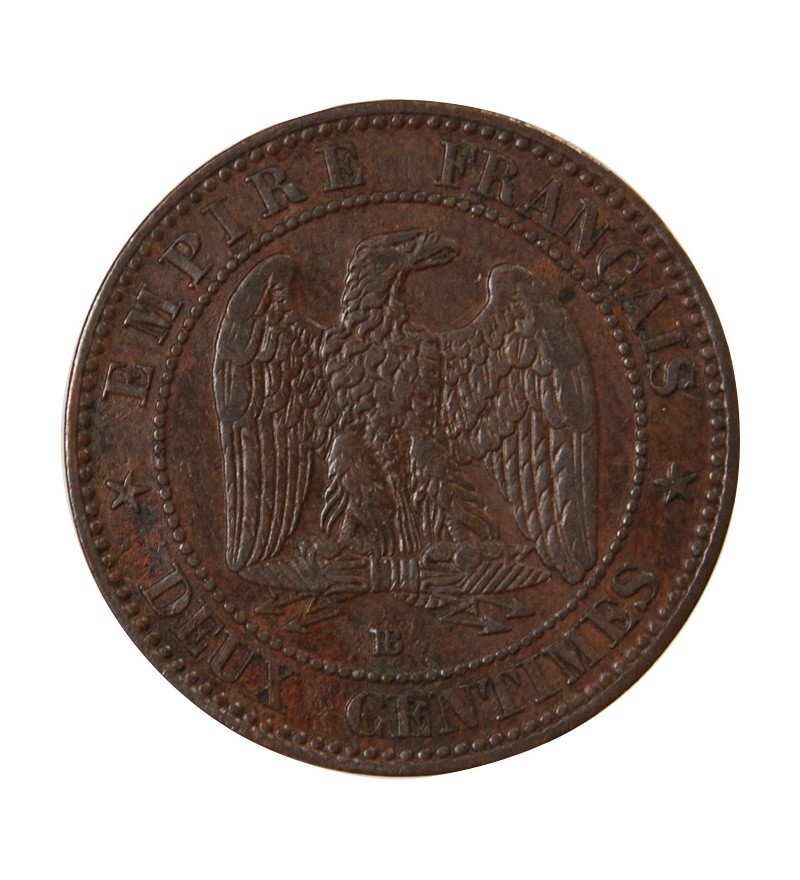 NAPOLEON III - 2 CENTIMES 1853 BB STRASBOURG