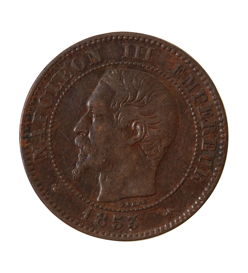 NAPOLEON III - 2 CENTIMES 1853 BB STRASBOURG