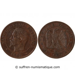 NAPOLEON III - 2 CENTIMES 1853 BB STRASBOURG