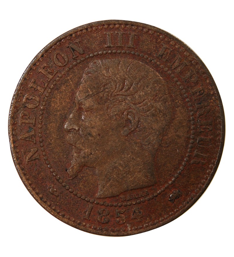 NAPOLEON III - 2 CENTIMES 1854 D LYON Variété Petit D