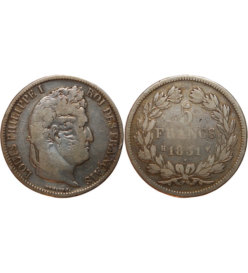 Louis-Philippe Ier 5 francs Argent 1831 H La Rochelle