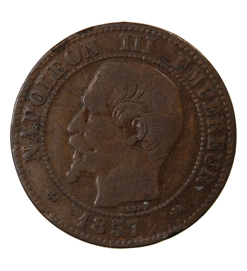 NAPOLEON III - 2 CENTIMES 1857 D LYON Variété Grand D Petit Lion