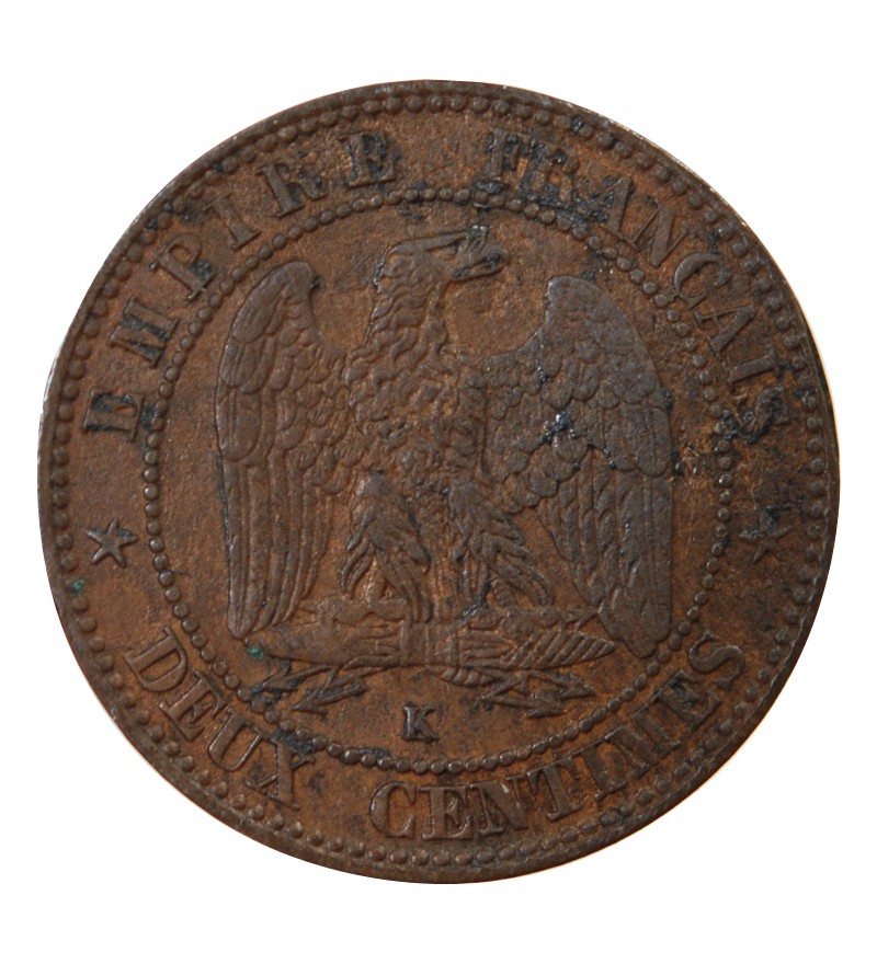NAPOLEON III - 2 CENTIMES 1857 K BORDEAUX