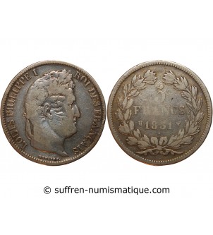 Louis-Philippe Ier 5 francs Argent 1831 H La Rochelle
