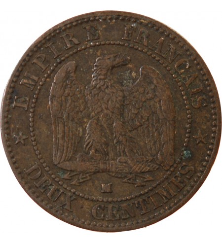 NAPOLEON III - 2 CENTIMES 1857 MA MARSEILLE