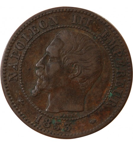 NAPOLEON III - 2 CENTIMES 1853 MA MARSEILLE