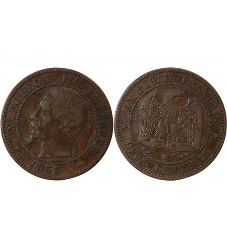 NAPOLEON III - 2 CENTIMES 1853 MA MARSEILLE