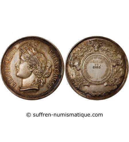 COMICE AGRICOLE DE BELLAC – MÉDAILLE ARGENT attribuée en 1883