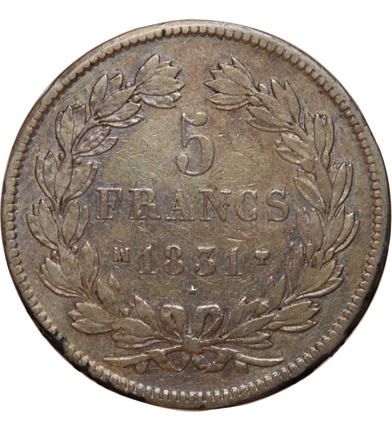 Louis-Philippe Ier 5 francs Argent 1831 MA Marseille