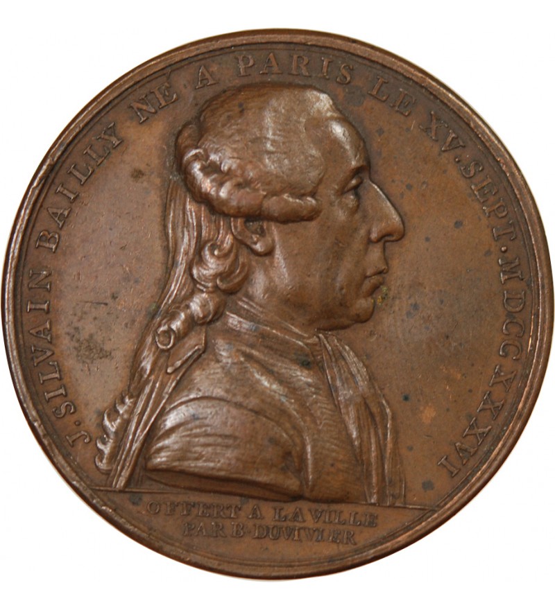 MAIRE DE PARIS, BAILLY - MEDAILLE BRONZE 1789 - DUVIVIER
