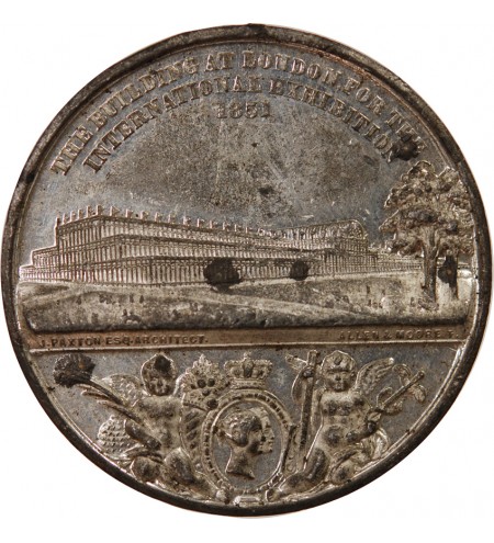GRANDE-BRETAGNE, VICTORIA - MÉDAILLE ETAIN 1851 - CRYSTAL PALACE