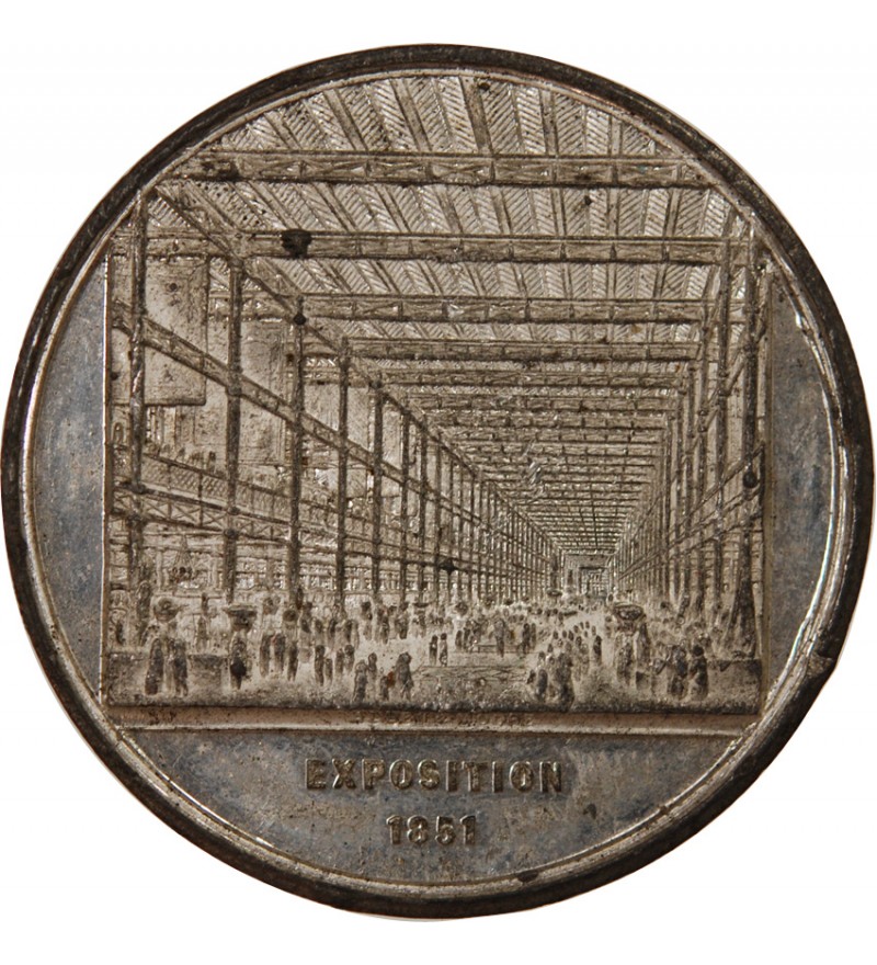 GRANDE-BRETAGNE, VICTORIA - MÉDAILLE ETAIN 1851 - CRYSTAL PALACE