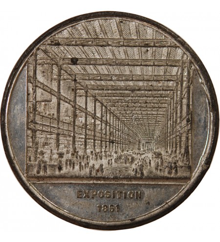 GRANDE-BRETAGNE, VICTORIA - MÉDAILLE ETAIN 1851 - CRYSTAL PALACE