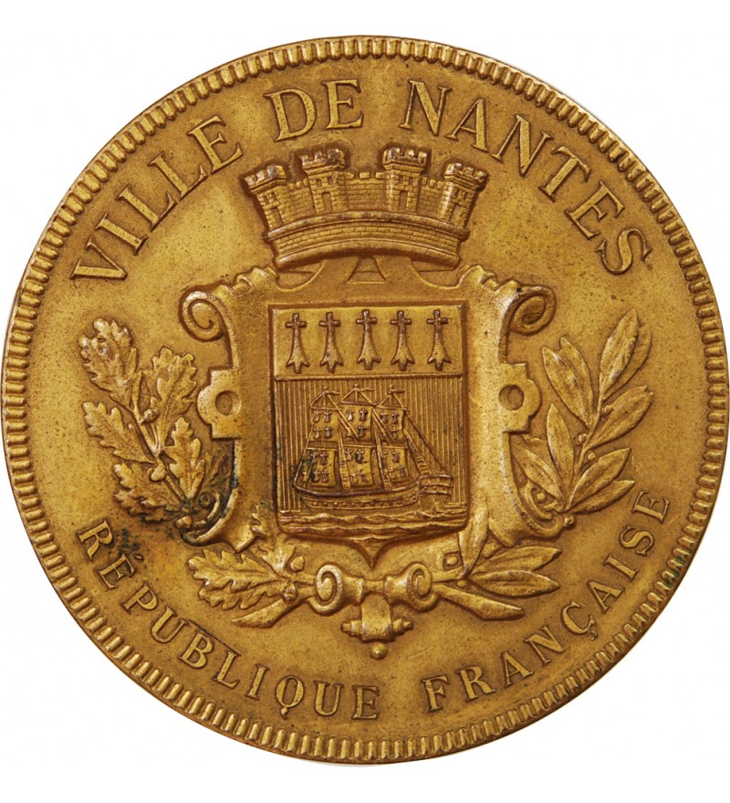 VILLE DE NANTES, INAUGURATION DU MUSÉE DES BEAUX-ARTS - MÉDAILLE 1900