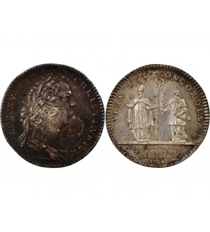 EGLISES DE PARIS, SAINT-GERMAIN-L'AUXERROIS - JETON ARGENT 1734 2