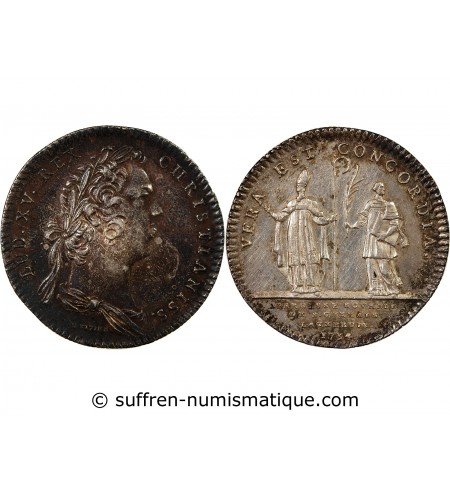 EGLISES DE PARIS, SAINT-GERMAIN-L'AUXERROIS - JETON ARGENT 1734