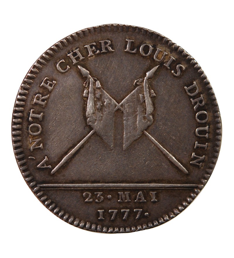 CHAMBRE DE COMMERCE DE NANTES, LOUIS DROUIN - JETON ARGENT 1777