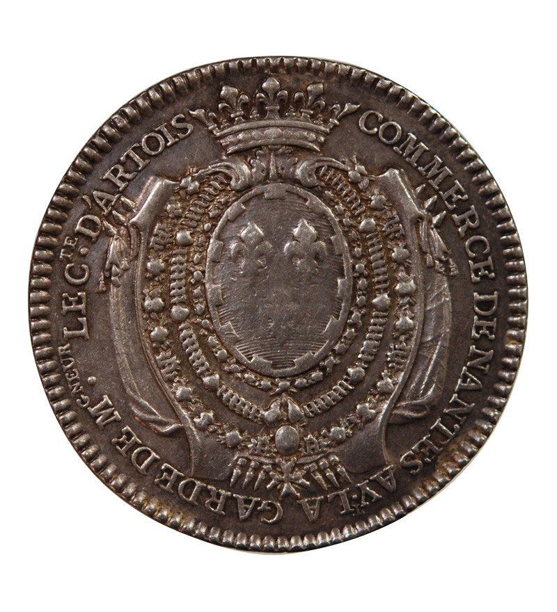 CHAMBRE DE COMMERCE DE NANTES, LOUIS DROUIN - JETON ARGENT 1777