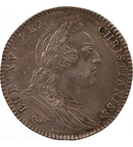 ETATS DE BRETAGNE, LOUIS XV – JETON ARGENT 1764 RENNES Daniel 115