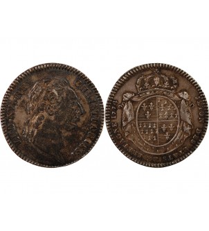 ETATS DE BRETAGNE, LOUIS XV – JETON ARGENT 1774 RENNES Daniel 123 2