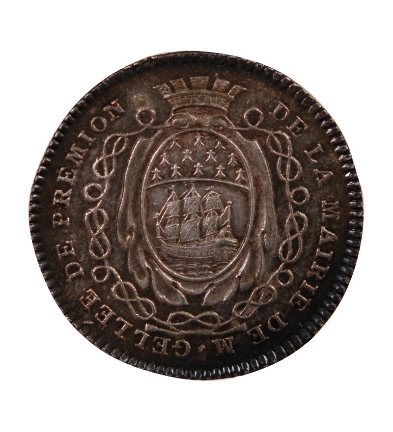 MAIRE DE NANTES, JEAN-BAPTISTE GELLÉE DE PREMION – JETON ARGENT 1776