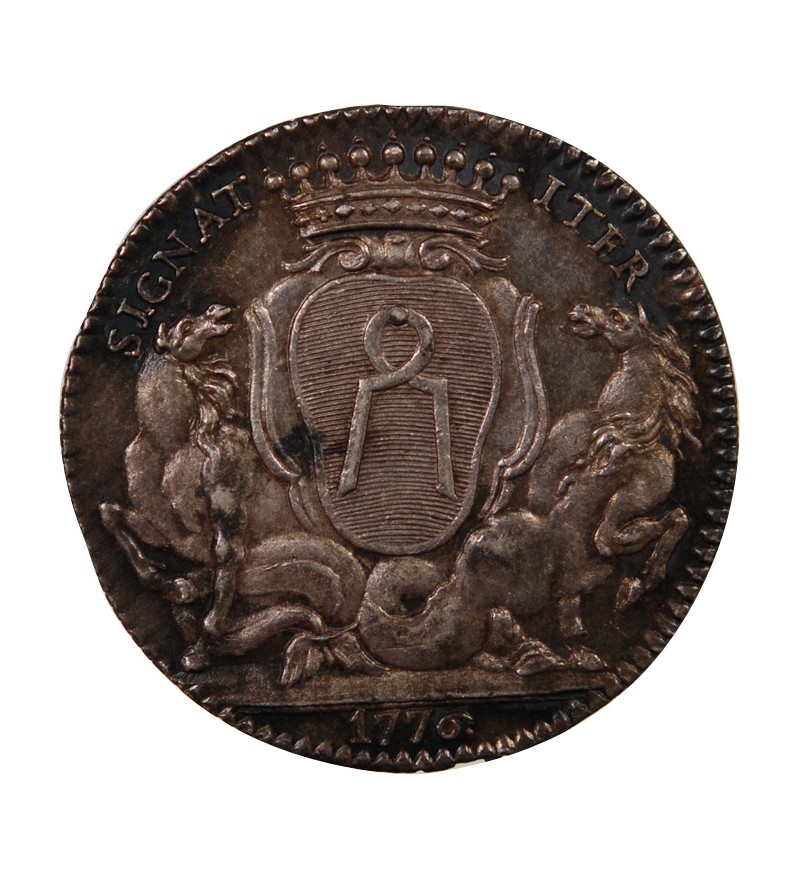 MAIRE DE NANTES, JEAN-BAPTISTE GELLÉE DE PREMION – JETON ARGENT 1776