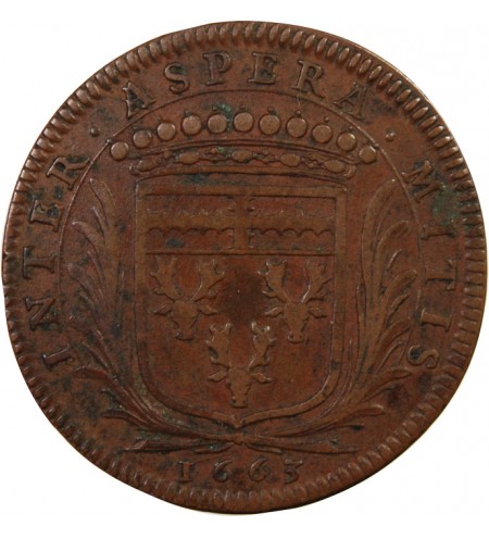 MAIRE DE NANTES, LOUIS MACÉ, SIEUR DE LA ROCHE – JETON 1663