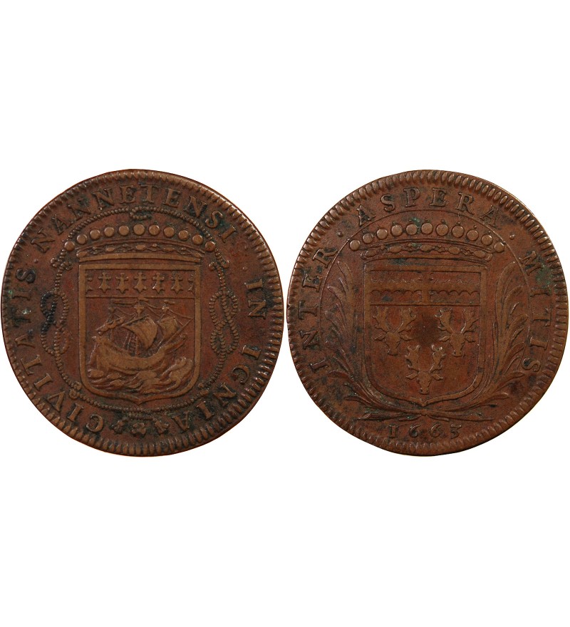MAIRE DE NANTES, LOUIS MACÉ, SIEUR DE LA ROCHE – JETON 1663