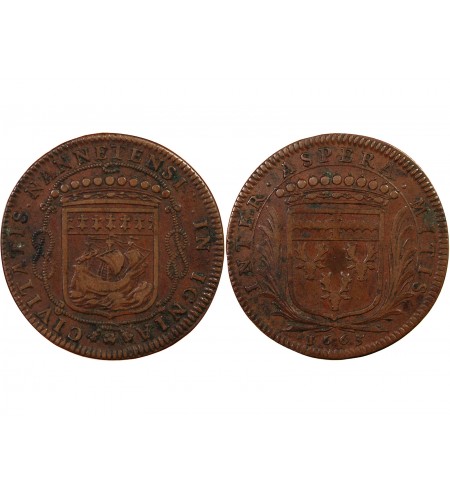 MAIRE DE NANTES, LOUIS MACÉ, SIEUR DE LA ROCHE – JETON 1663
