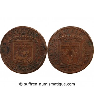 MAIRE DE NANTES, LOUIS MACÉ, SIEUR DE LA ROCHE – JETON 1663