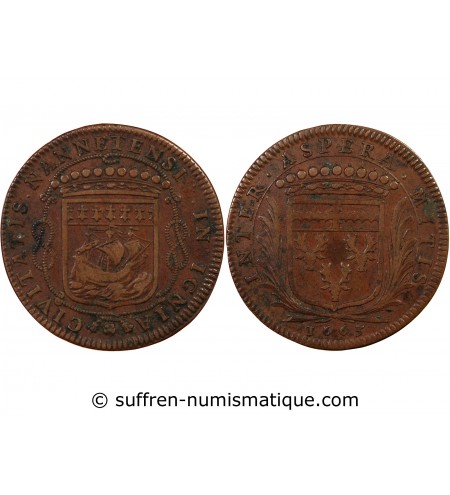 MAIRE DE NANTES, LOUIS MACÉ, SIEUR DE LA ROCHE – JETON 1663