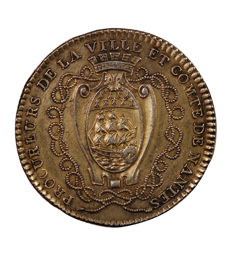 LPROCUREURS DE LA VILLE DE NANTES, LOUIS XVI - JETON ARGENT