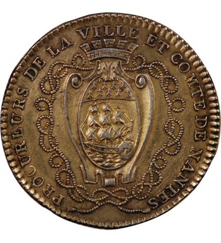 LPROCUREURS DE LA VILLE DE NANTES, LOUIS XVI - JETON ARGENT
