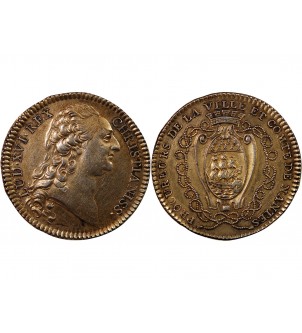 LPROCUREURS DE LA VILLE DE NANTES, LOUIS XVI - JETON ARGENT 2