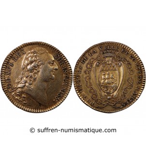 LPROCUREURS DE LA VILLE DE NANTES, LOUIS XVI - JETON ARGENT