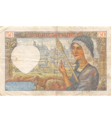 FRANCE, JACQUES COEUR - 50 FRANCS 1940 à 1942 - SÉRIES VARIÉES - TB
