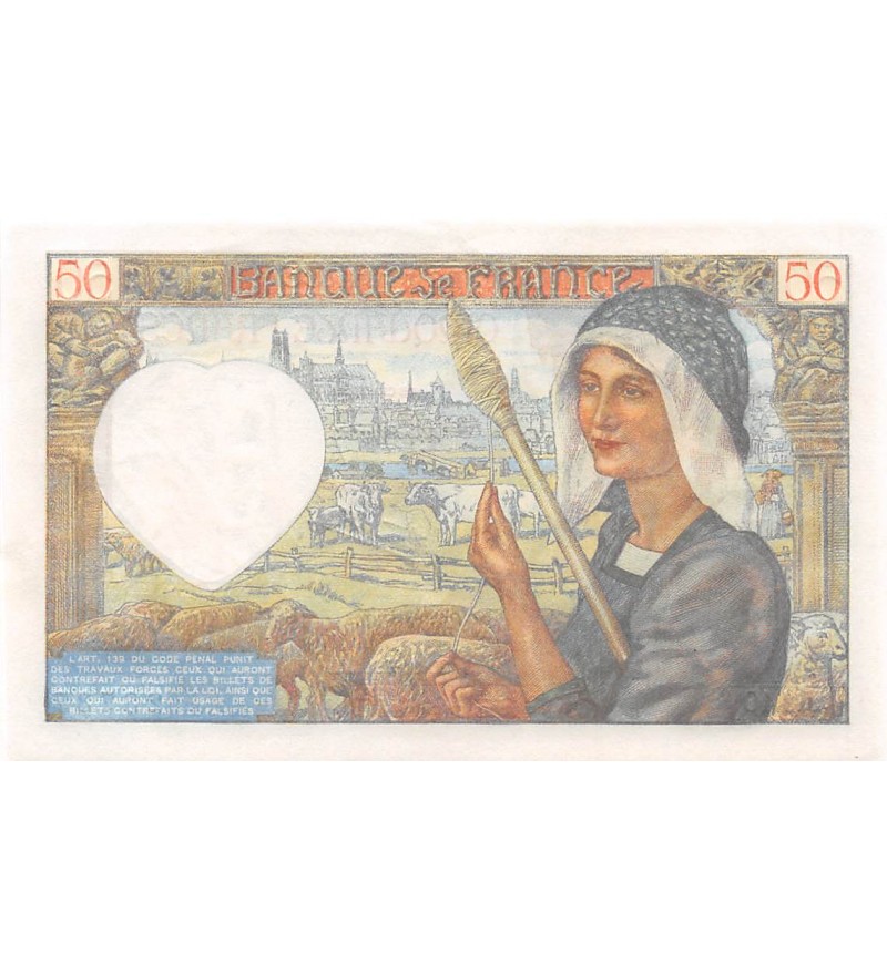 FRANCE, JACQUES COEUR - 50 FRANCS 20/11/1941 - SÉRIE K.140